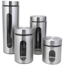 Jogo de mantimentos inox com vedação