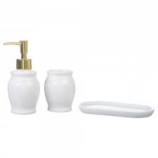 Kit banheiro lavabo 3 peças