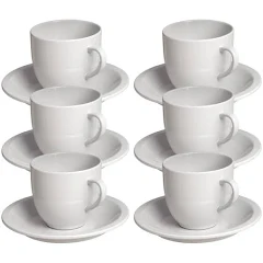 Jogo de xícaras de cerâmica para café 12 peças