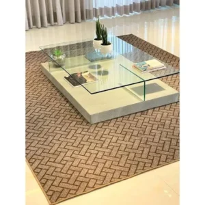 Tapete grande para sala (cor neutra)